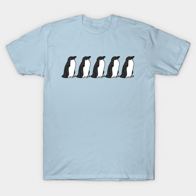 Five Penguins T-Shirt by ellenhenryart